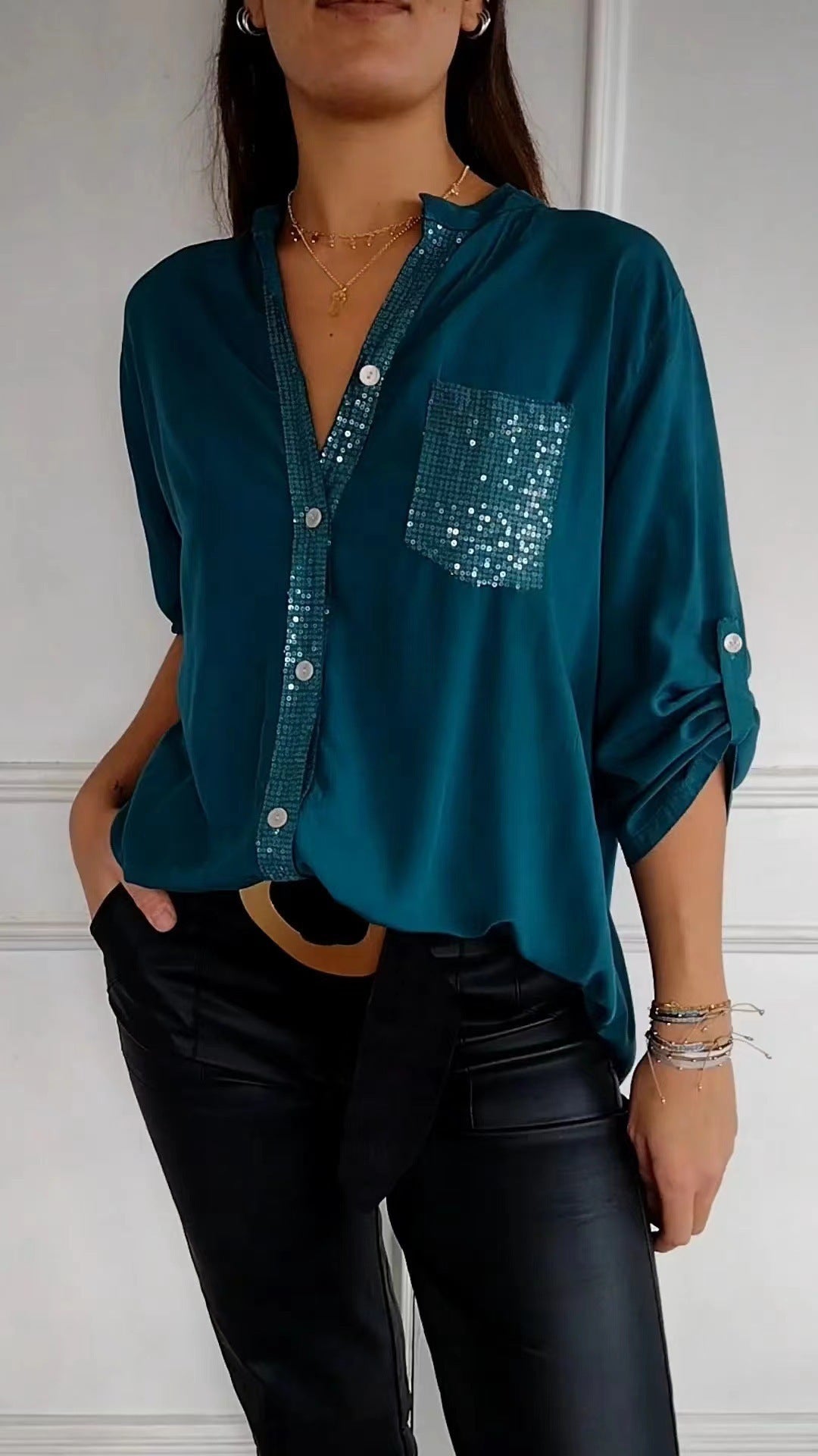 ✨👩💼【S-5XL】 Cămașă business la modă confortabilă și respirabilă.