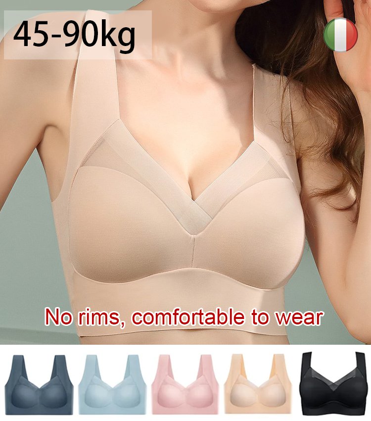 😍🔥 (3 buc)【40-110kg】Sutien de dormit, fără cusături, cu dantelă la spate