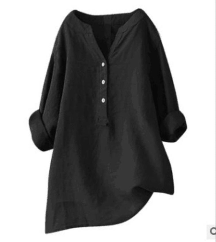 š„šćS-5XLć Stil nou de primÄvarÄ, CÄmaČÄ deschisÄ de culoare uni