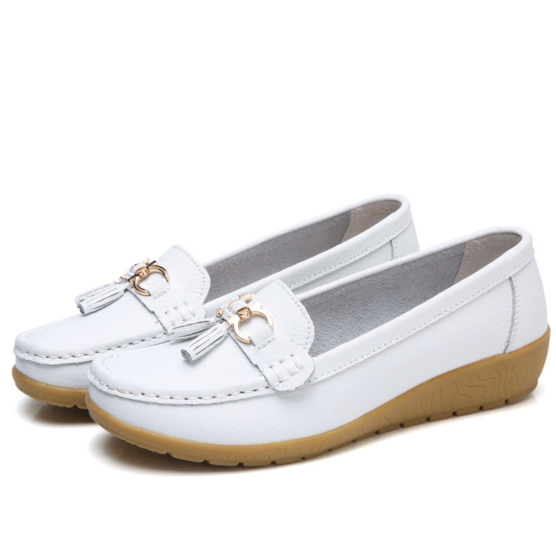 💕【35-44】Noi pantofi din piele pentru femei, la modă de primăvară și vară.