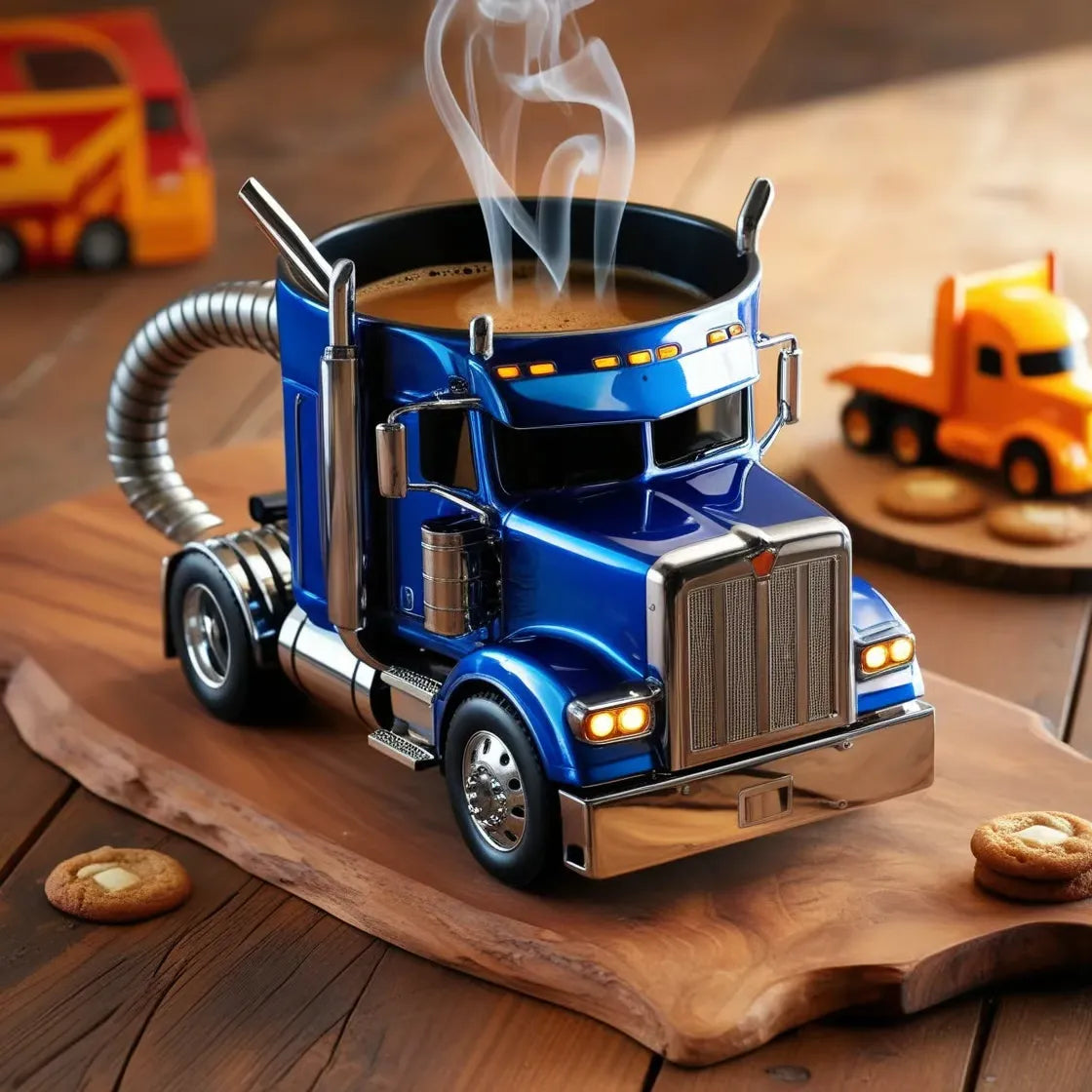 👍🚛【Cadouri Premium】Căni de cafea lucrate manual, în formă de camion