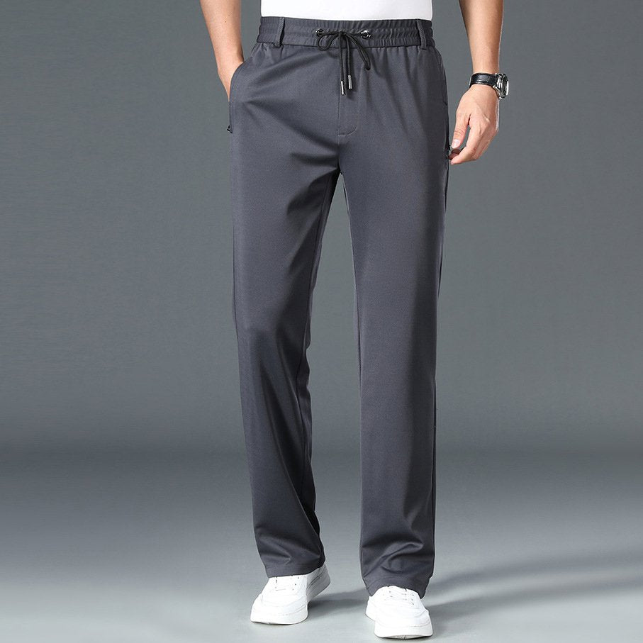 ššćL-5XLćPantaloni business casual cu picior drept Či elastic, uČor Či subČire.