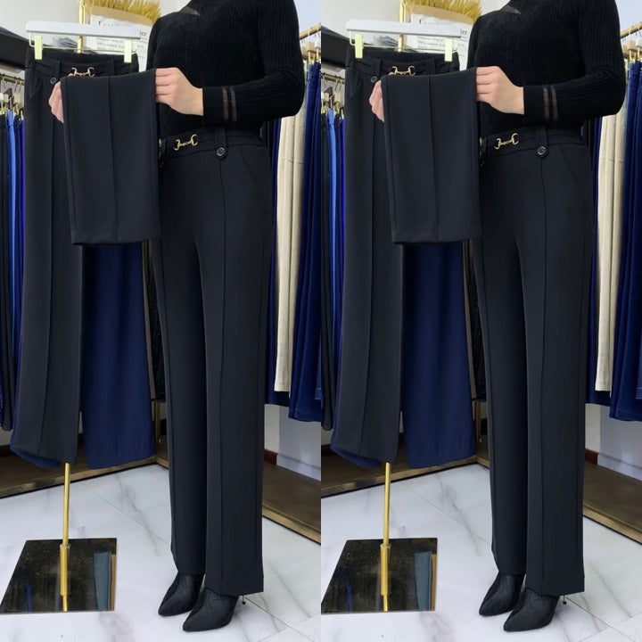 ššćS-4XLćPantaloni noi stretch casual cu talie Ć®naltÄ