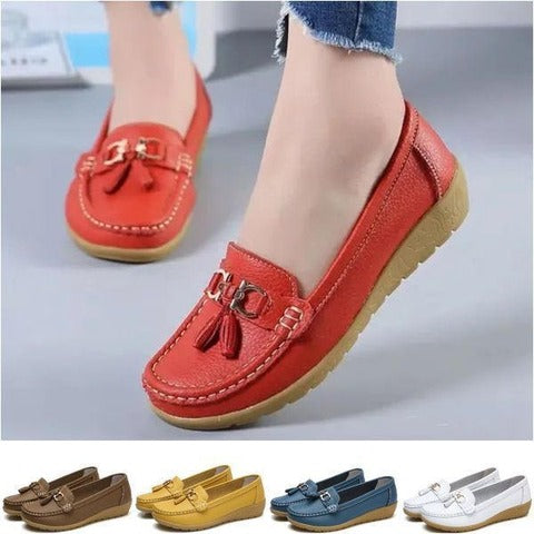 💕【35-44】Noi pantofi din piele pentru femei, la modă de primăvară și vară.