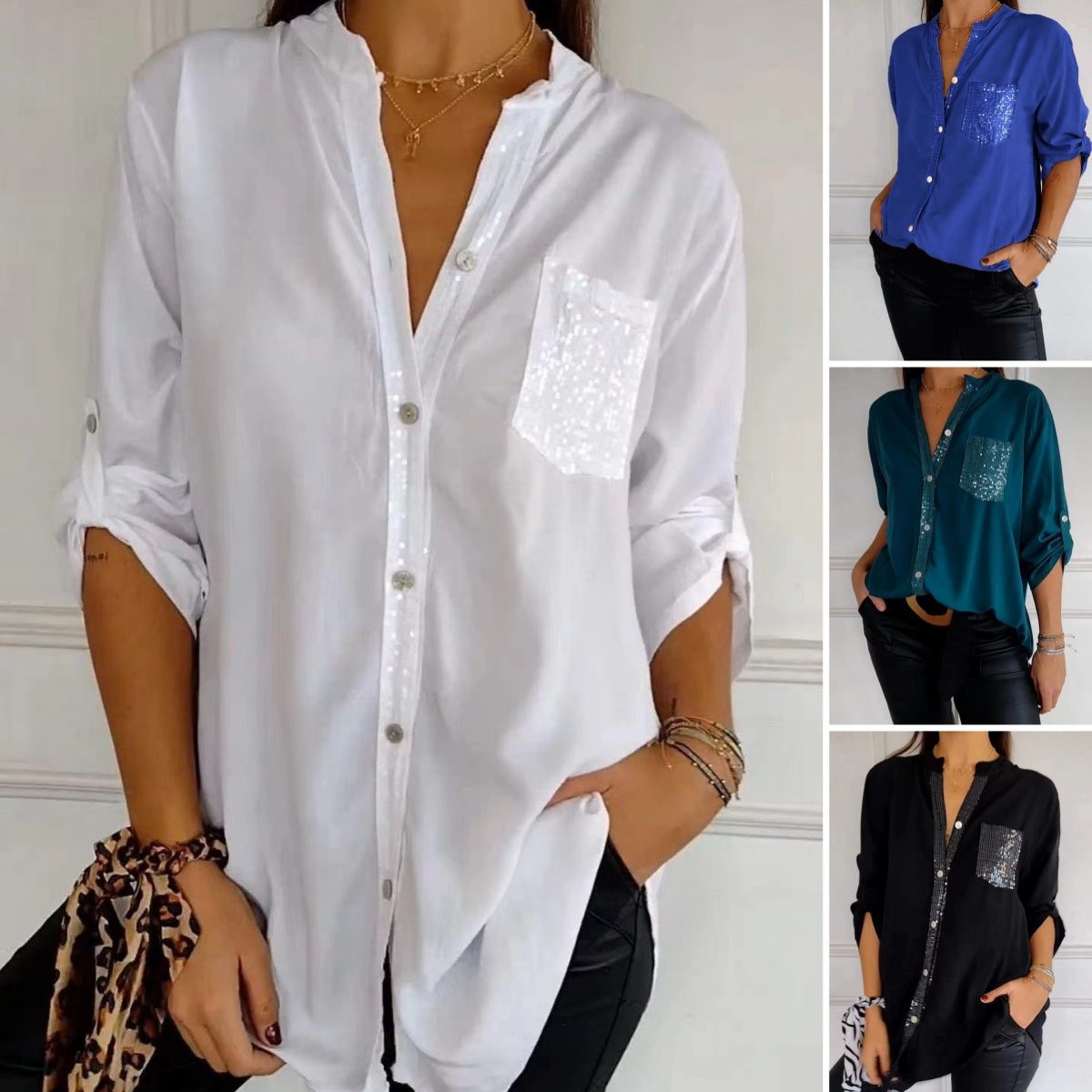 ✨👩💼【S-5XL】 Cămașă business la modă confortabilă și respirabilă.