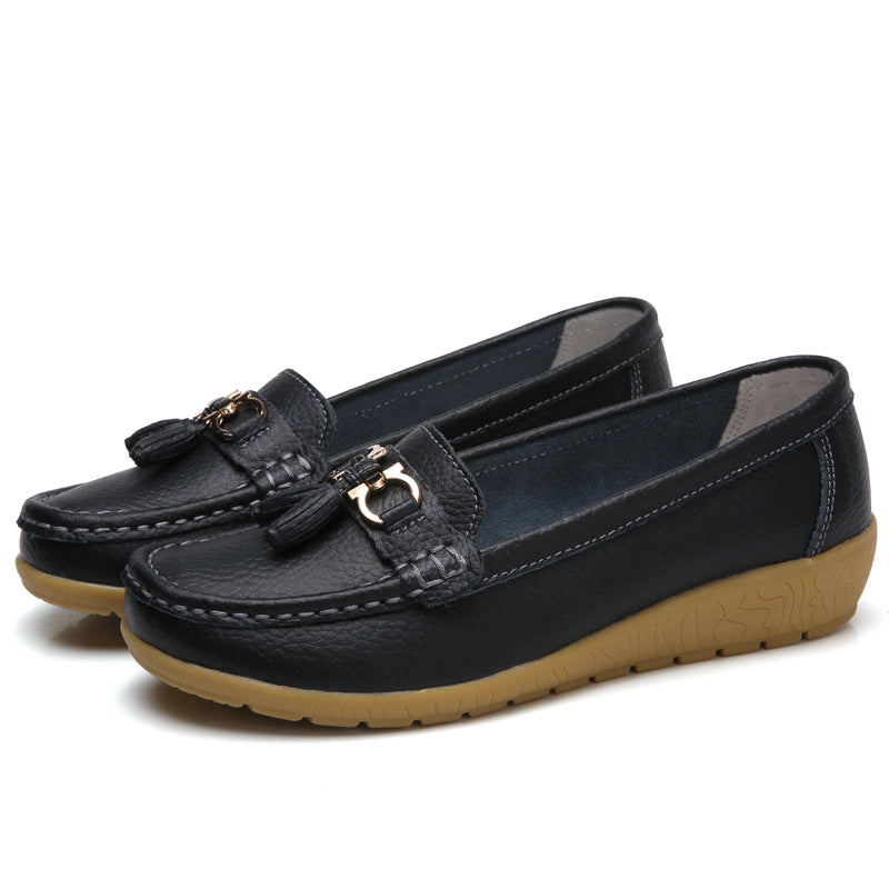 💕【35-44】Noi pantofi din piele pentru femei, la modă de primăvară și vară.