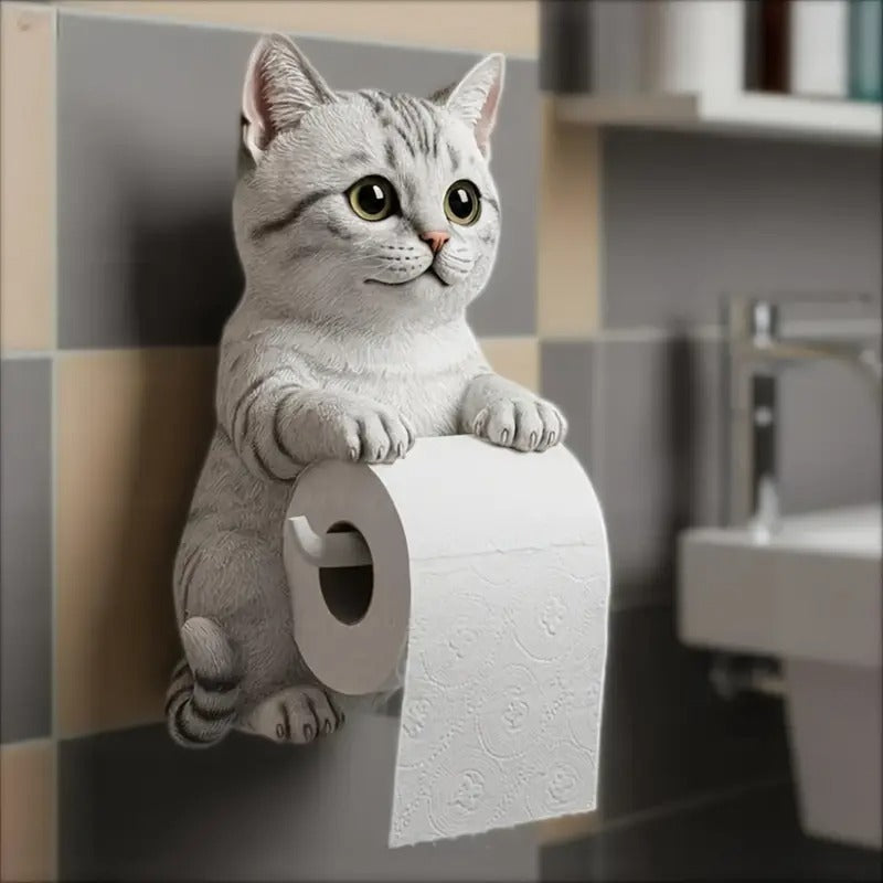 🐱 Suport de hârtie igienică cu tema pisicii drăguțe