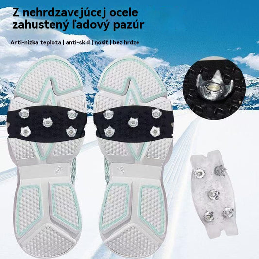 👴🚶🔥Kúpte 2 a získajte 2 zadarmo🏔️❄️Neviditeľné päťhroté protišmykové mačky, vonkajšie mačky, vhodné na turistiku v snehu, horolezectvo, lezenie po skalách a zimné ľadové povrchy, nevyhnutnosť pre seniorov.