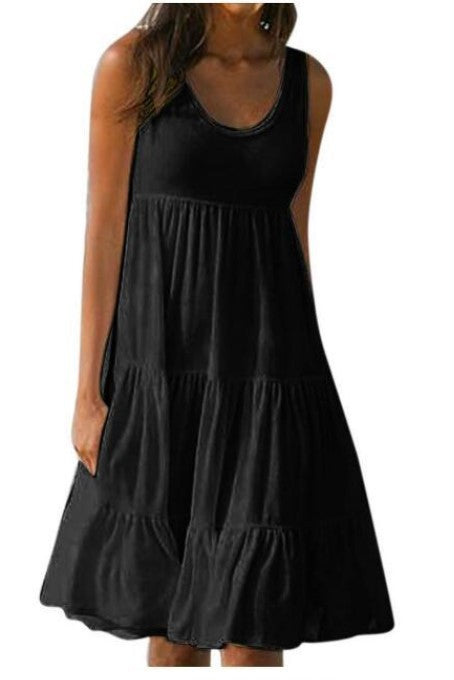 👗 Rochie simplă de culoare uni