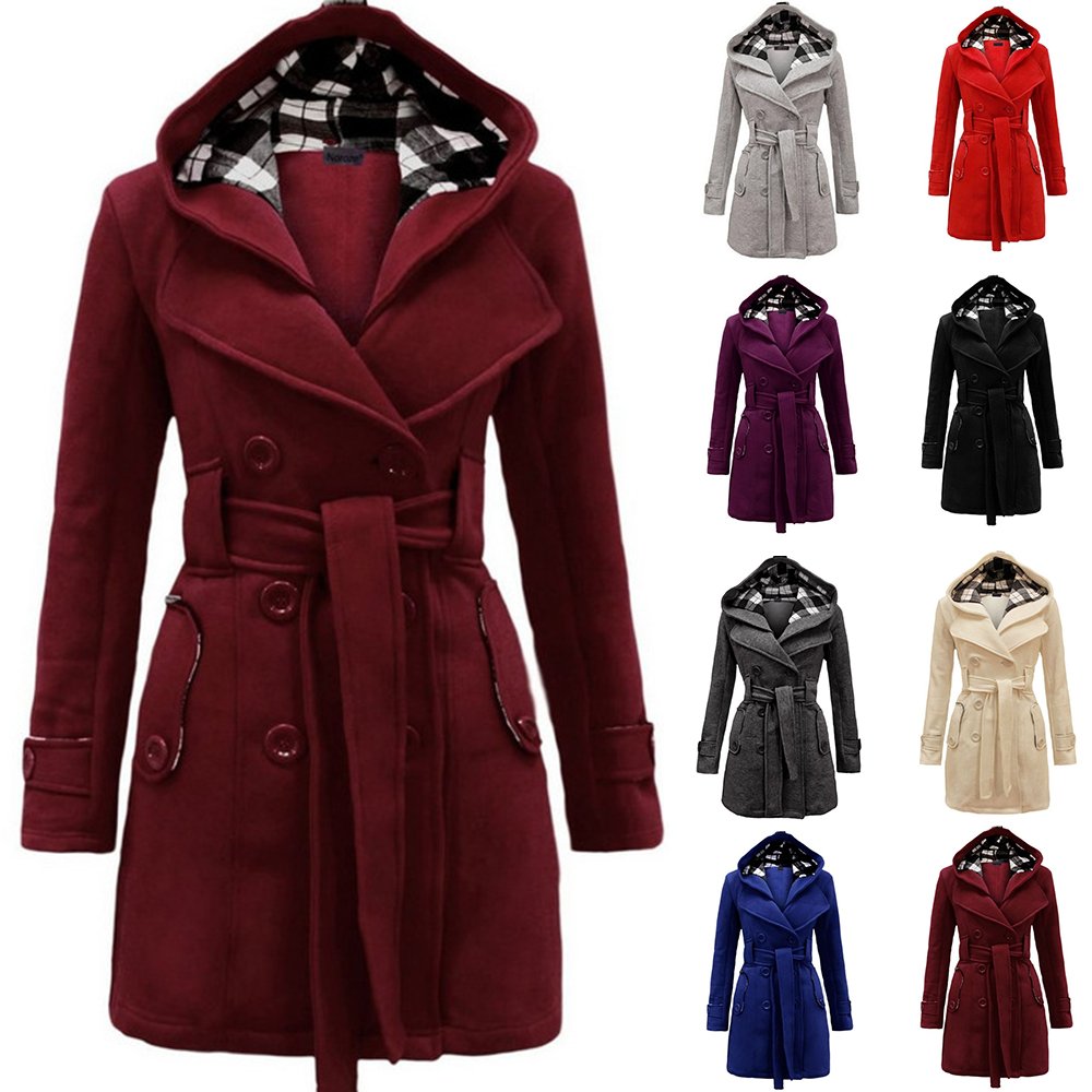 ✨【S-3XL】Nová zimní dámská středně dlouhá teplá bunda s kapucí