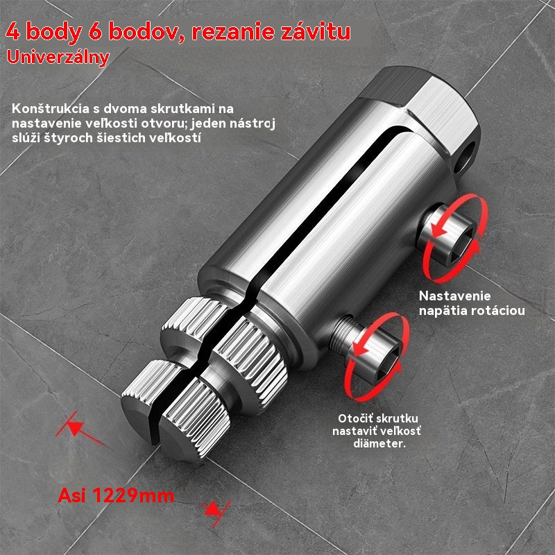 🔥【Kupite 1, dobite 1 gratis】Odstranjevalec pretrganega navoja za kotno pipo, univerzalna pipa