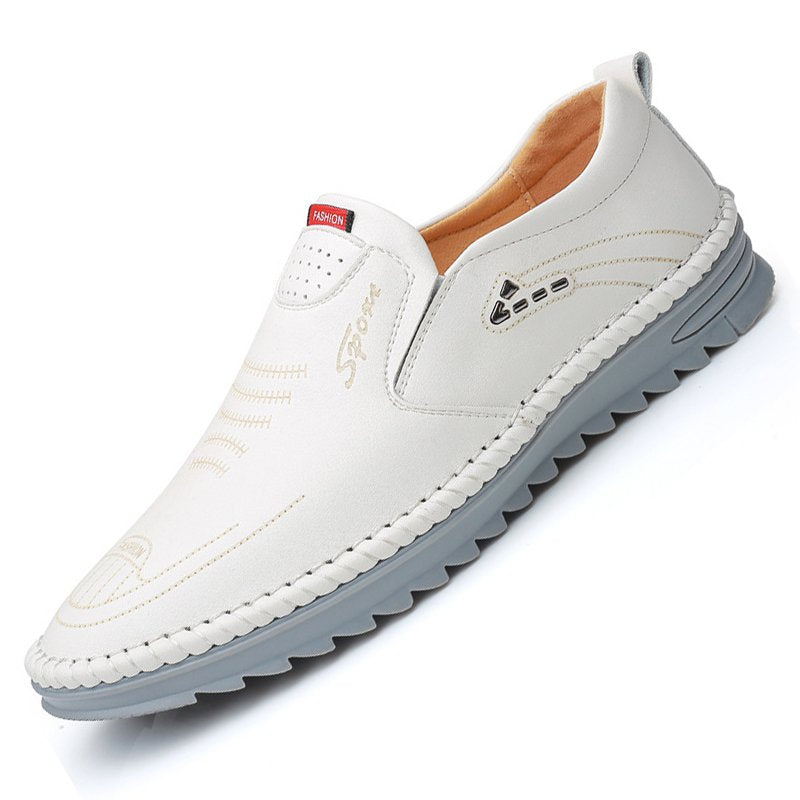 👟Pantofi casual din piele naturală pentru bărbați, lucrați manual