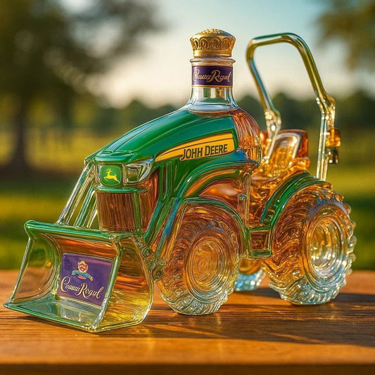 🥂Sticlă de whisky în formă de tractor