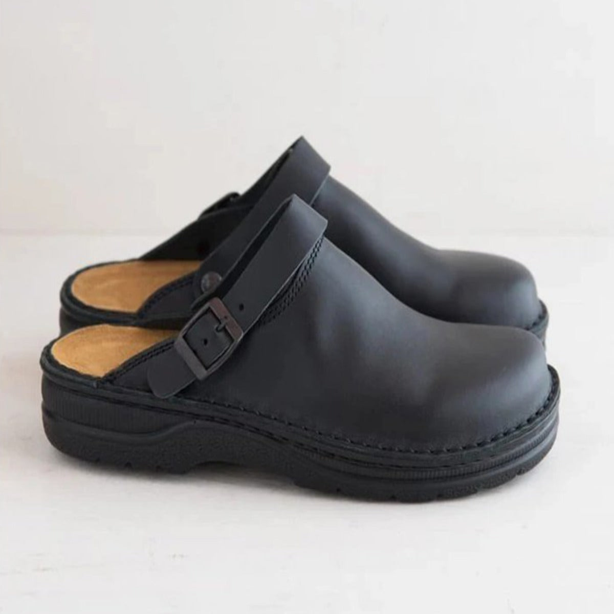 😎🚩 [38-48] 【Négyévszakos használatra】Kiváló minőségű férfi bőr papucs, kényelmes és laza