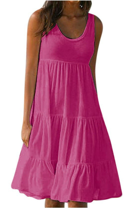 👗 Rochie simplă de culoare uni