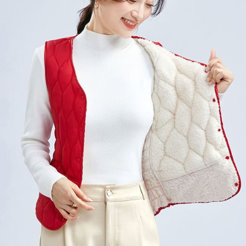 💟 Ženski kratek telovnik za spodnje nošenje. Nov, lahek, topel brezrokavnik za jesen in zimo