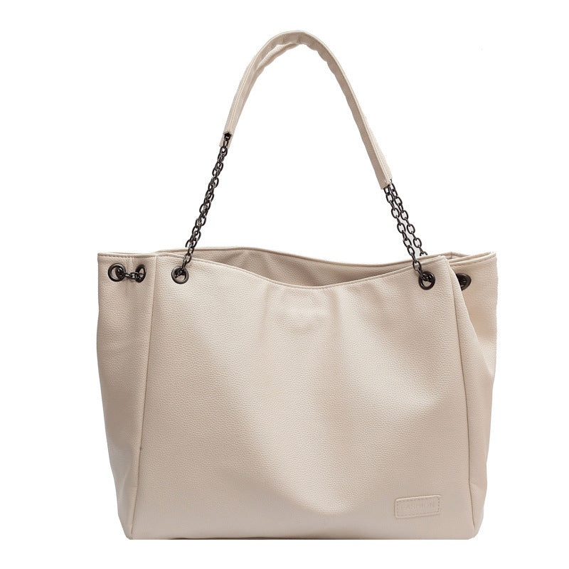 👜👝【Capacitate extra mare】Geantă de umăr din piele pentru femei, cu capacitate mare.
