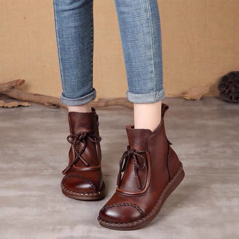 👢🔥【35-40】Ghete noi de damă din piele de vacă, importate din Australia
