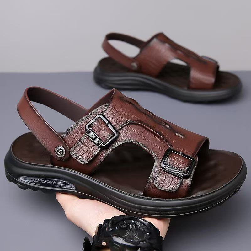 【38-44】Sandale casual pentru bărbați, cu fund moale, papuci de plajă antiderapanți
