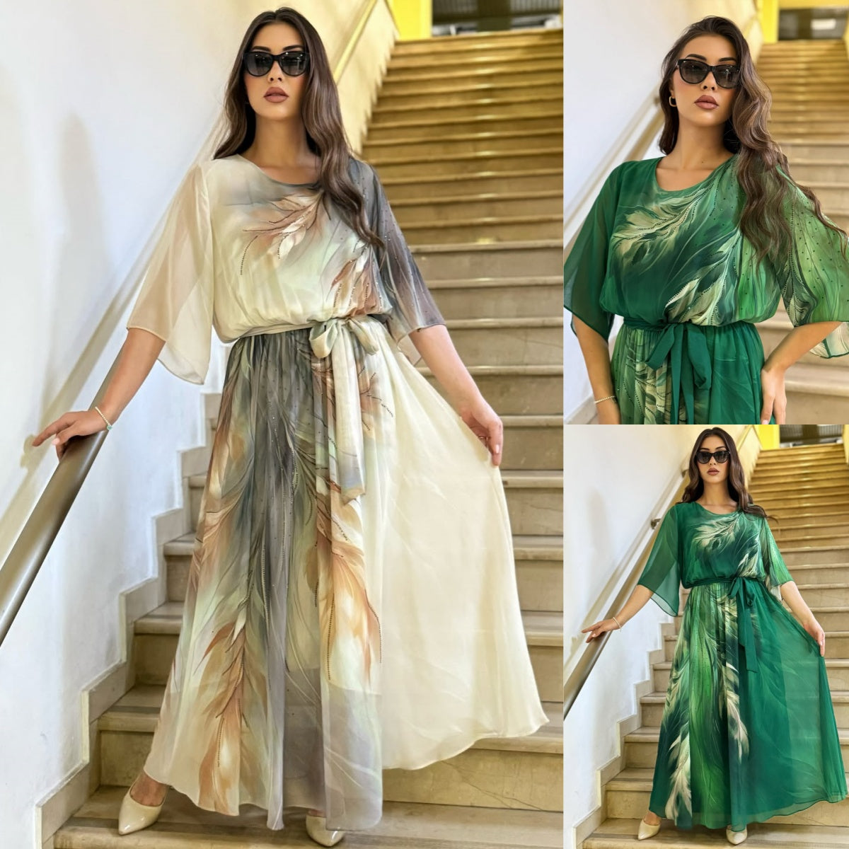 🍬❤【S-5XL】Rochie de vară din șifon de înaltă calitate.
