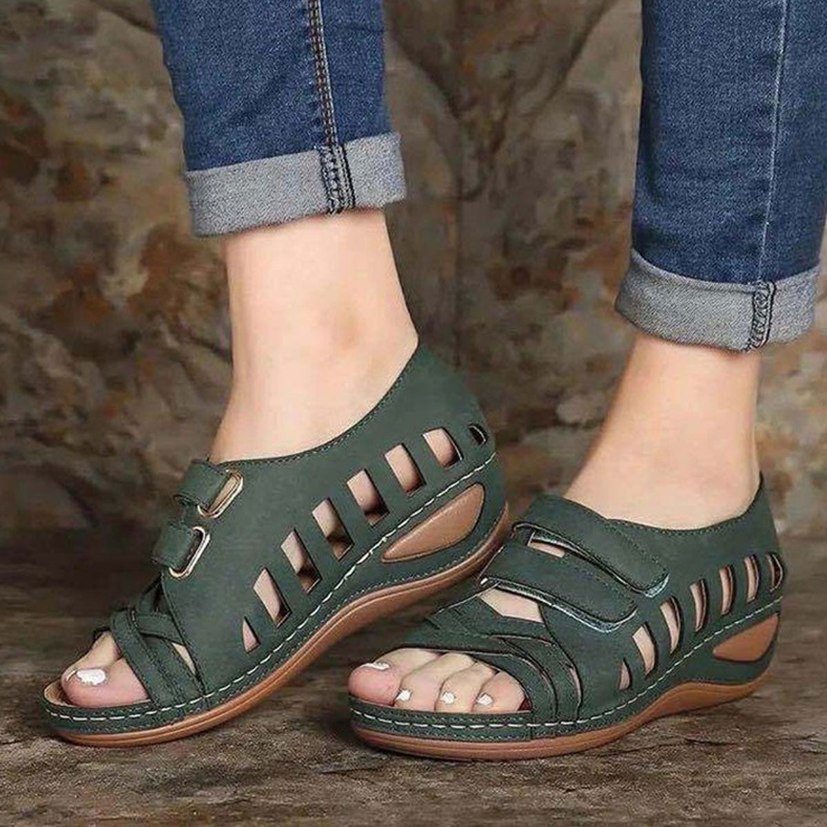 2025, noua sandale casual de dama la moda, usoare si respirabile