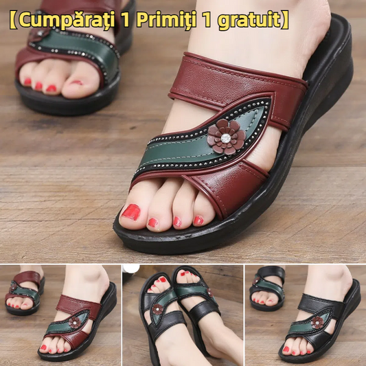 【36-41】Papuci papuci antiderapanti confortabili de vara pentru femei. Se potrivește piciorului elegant și confortabil.
