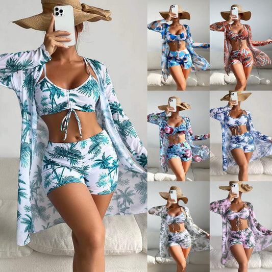 👙 Noul costum de baie din trei piese de modă nouă, mai multe culori disponibile