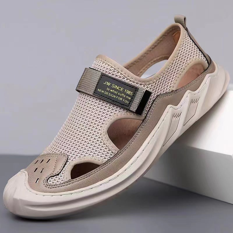 👞💨【39-47】✨Sandale de vară pentru bărbați, casual, respirabile, cu talpă moale din plasă.