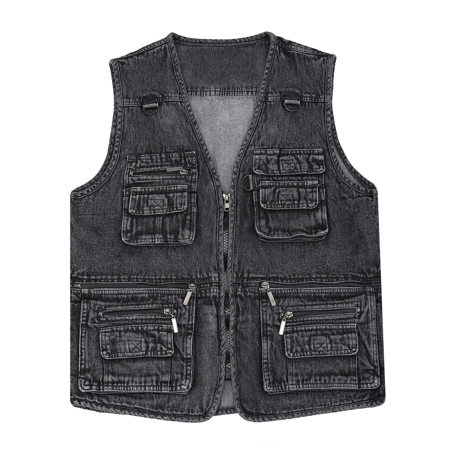🔥👏【XL-7XL】2025 Moška denim jopica z več žepi