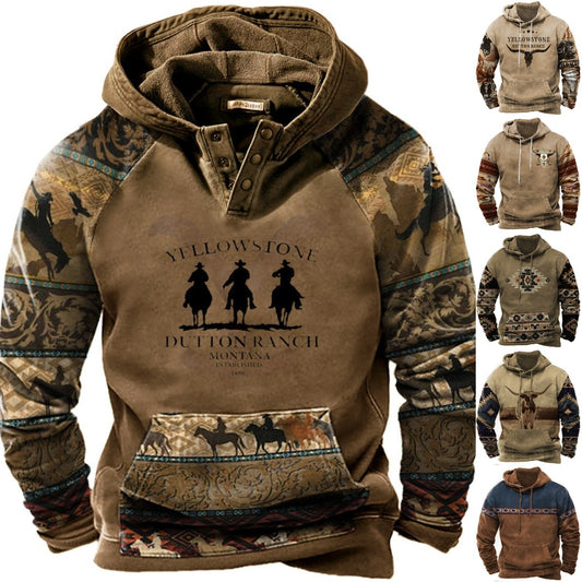 🧶【S-5XL】Pánský 3D svetr s dlouhým rukávem, podzimní a zimní, teplý, odolný proti chladu