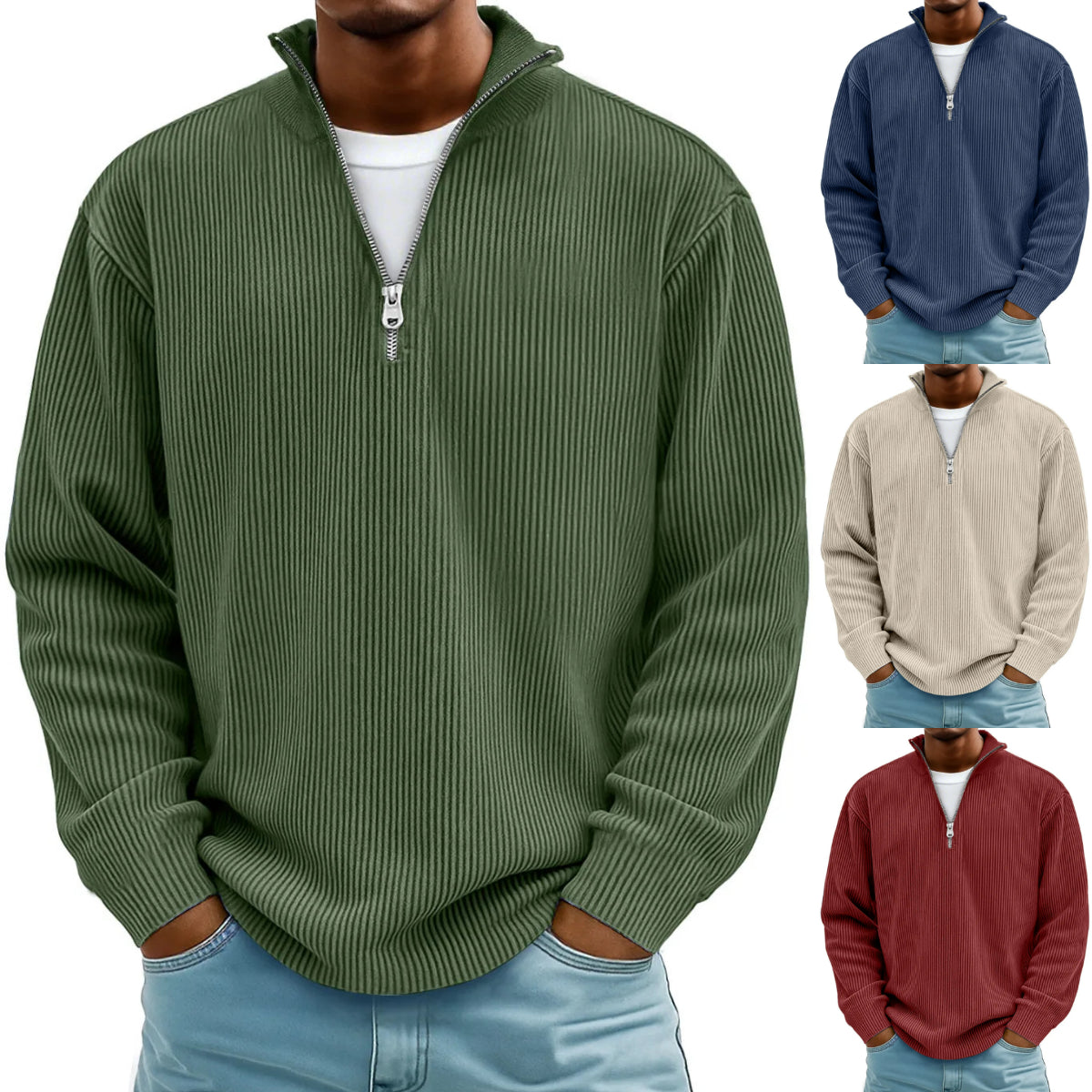 🔥【S-5XL】Podzim/Zima 2026 Nová pánská mikina se stojáčkem