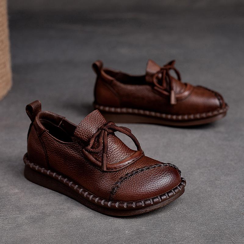 👡【35-40】Pantofi din piele moale de înaltă calitate, confecționați manual