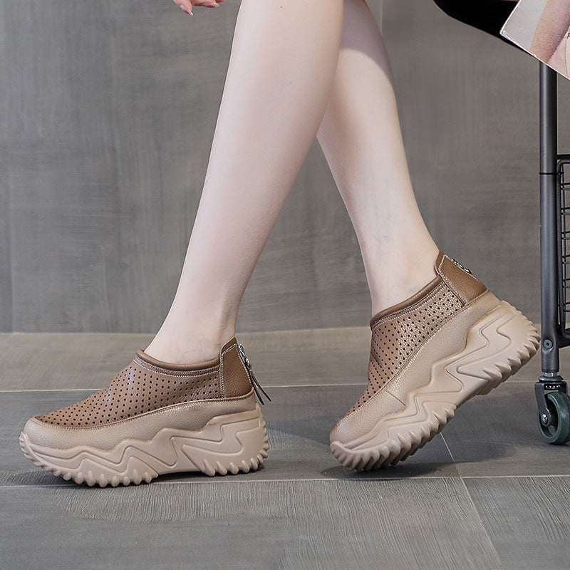 🩰❤ Aceasta este o pereche frumoasă de pantofi, Sandale casual de vară, model nou, cu talpă groasă și design decupat.