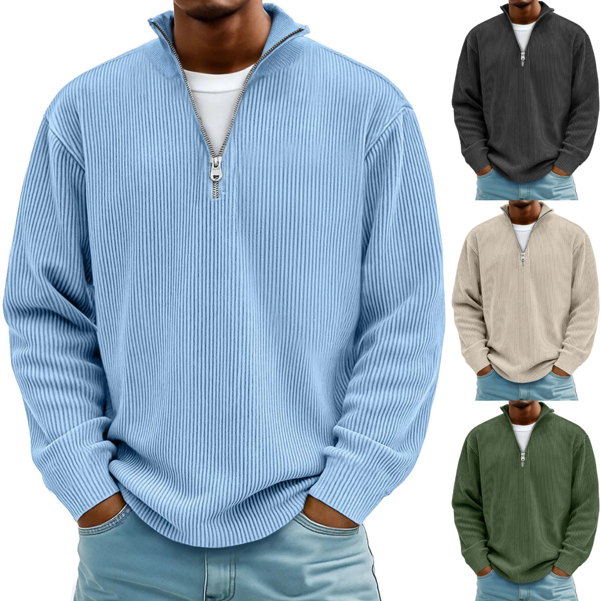 🔥【S-5XL】Podzim/Zima 2026 Nová pánská mikina se stojáčkem