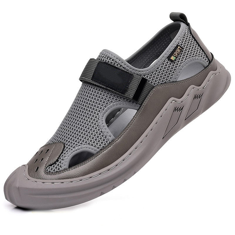 👞💨【39-47】✨Sandale de vară pentru bărbați, casual, respirabile, cu talpă moale din plasă.