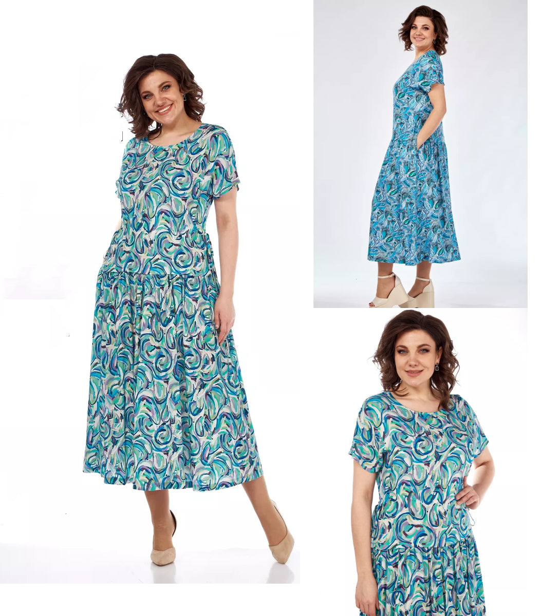 🥰【S-5XL】Rochie nouă, elegantă, din șifon de înaltă calitate.