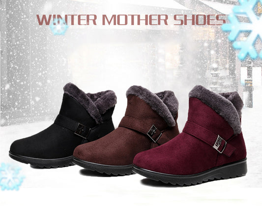 👢【35-43】Ženski modni ravni topli bombažni škornji