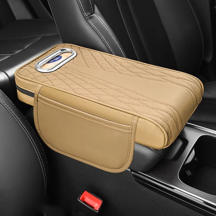 👏🚗 Večnamenska usnjena škatla za naslon za roke tri v enem--Večnamensko in praktično