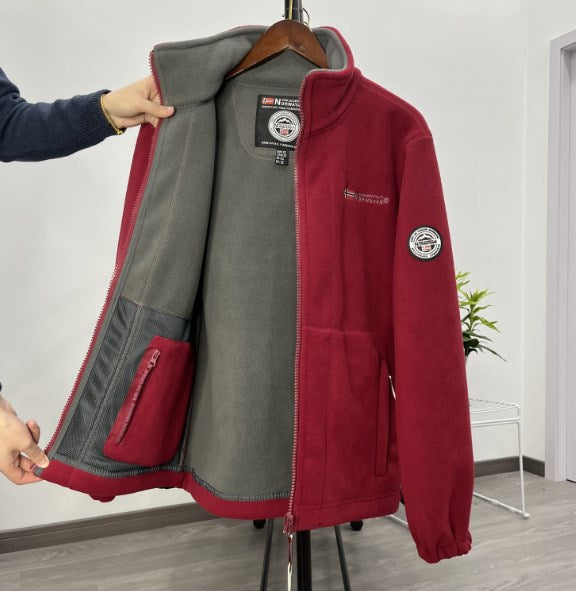 ❄【XS-3XL】 Bărbați casual casual cald toamna și iarna gros catifea fleece plus dimensiunea bărbați sacou