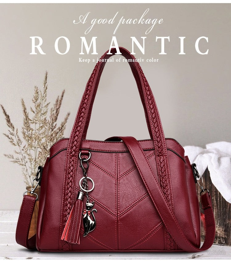 👜【🔥Žhavý výprodej🔥】Vysoce kvalitní taška z hovězí kůže, tři vrstvy s velkou kapacitou, měkká a pohodlná kůže, lze nosit kdekoli a kdykoli!