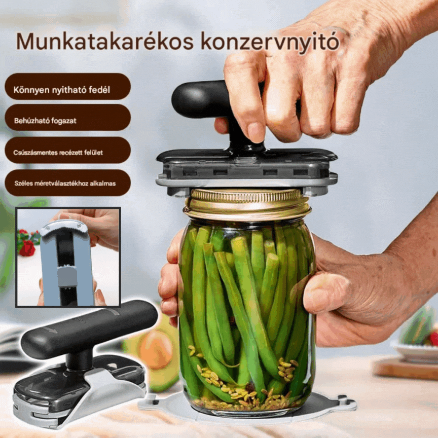 🔥【Vásároljon 1-et, kapjon 1-et ingyen】🥫Multifunkciós rozsdamentes acél üvegnyitó💥Korlátozott ideig érvényes ajánlat