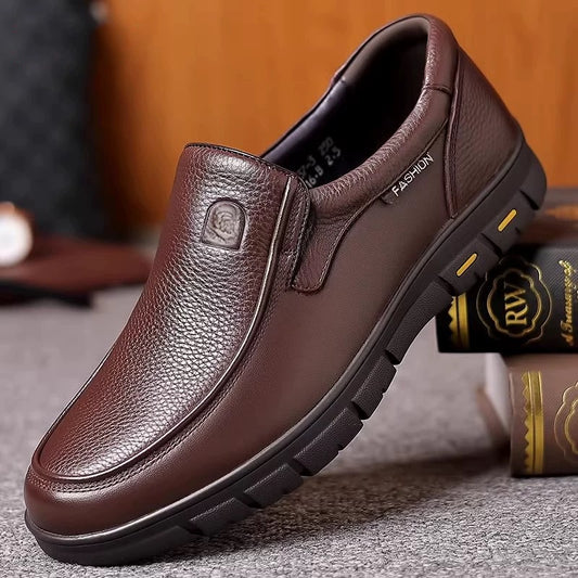 🥇 Pantofi confortabili din piele pentru bărbați, Pantofi bărbătești Fashion Elite, strălucitori