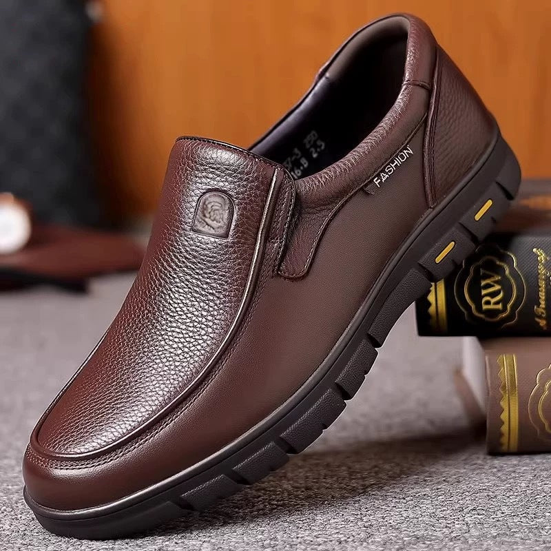 🥇 Pantofi confortabili din piele pentru bărbați, Pantofi bărbătești Fashion Elite, strălucitori