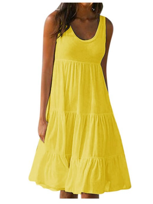 👗 Rochie simplă de culoare uni