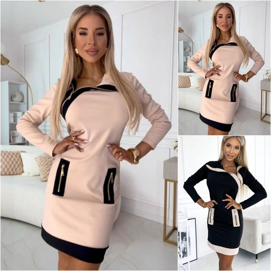 🎀【S-3XL】Žhavé nové džínové barevné blokové mikiny s kapucí