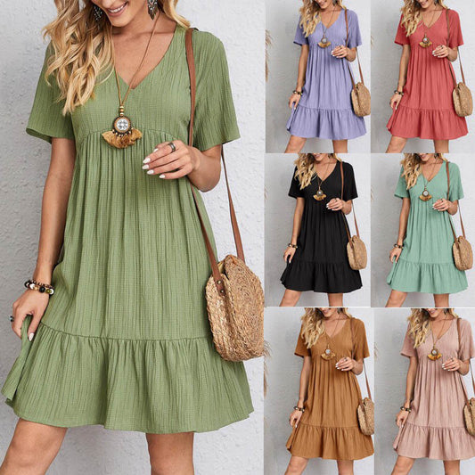 👗Ležérne a módne voľné letné šaty z bavlny a ľanu