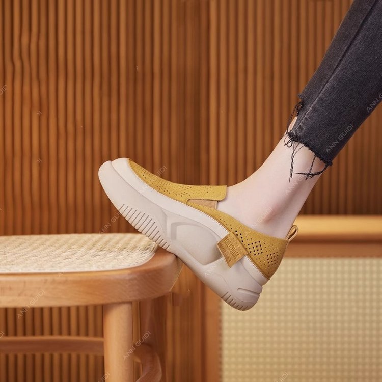 🎉🌼【35-40】👟Pantofi retrò pentru tort de burete cu tăietură joasă pentru primăvară
