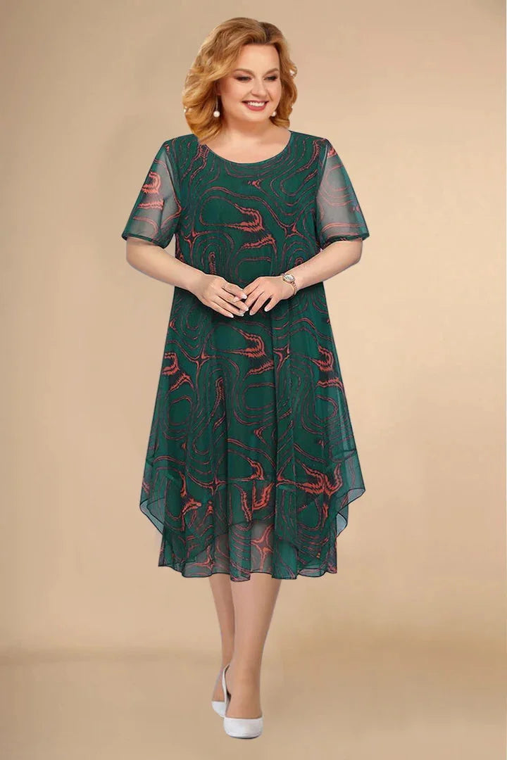 👗🌺【L-5XL】Noua rochie florala din sifon de vara.