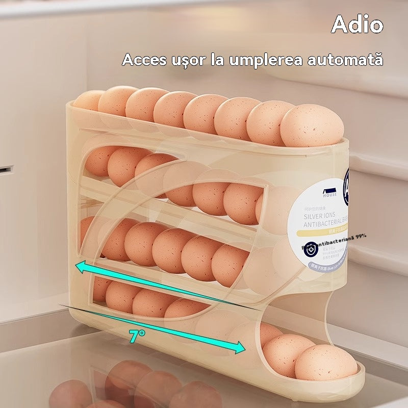 🛒🥚🥚【Cumpără 1, primești 1 gratuit】Cutie glisantă pentru depozitarea ouălor, de calitate alimentară