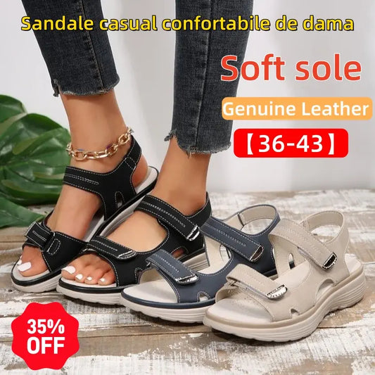 🌟【36-43】Sandale cu pană cu vârf deschis pentru femei Comfy Chic - Curea de fixare cu cârlig și buclă😍(Preț mediu de până la 94 lei, îmbrăcăminte pentru toate anotimpurile)
